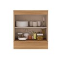 Ver imagem 3 de Gabinete Cozinha Modulado Alma 2 Portas c/Tampo 80cm Cedro Carraro
