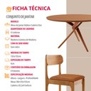 Ver imagem 6 de Sala de Jantar Mesa Ballare 135cm Tampo Laminado Redondo com 4 Cadeiras Star