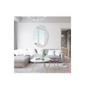 Ver imagem 2 de Espelho Grande Organico 04 Lapidado Decorativo Sala Hall Parede 90x60 Cm Moderno C/ Suporte