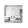 Espelho Grande Organico 04 Lapidado Decorativo Sala Hall Parede 90x60 Cm Moderno C/ Suporte - 2