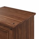 Ver imagem 6 de Mesa de Cabeceira de Madeira com 3 Gavetas Mahogany