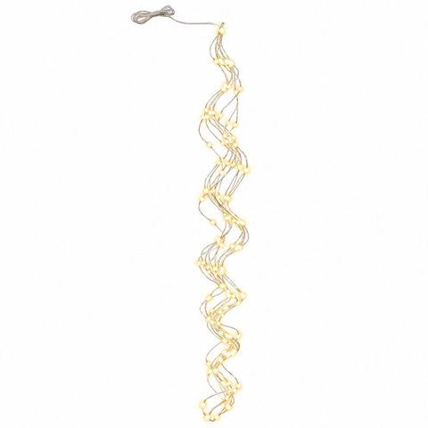 Festão Luminoso Fio de Fada 300 Leds 3 Metros Bivolt Branco Quente Luz Fixa