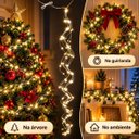 Ver imagem 7 de Festão Luminoso Fio de Fada 300 Leds 3 Metros Bivolt Branco Quente Luz Fixa