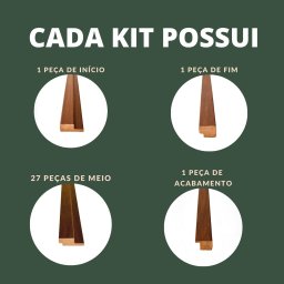 Painel Ripado em Barra 135x87cm (1,17m²) MDF AMORECANELA DECOR - 7