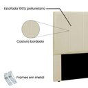 Ver imagem 2 de Cabeceira Cama Box Casal King 195cm Anya Veludo - Loja Sheep