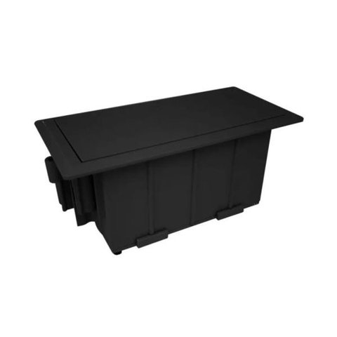 Caixa De Tomada Mini Para Embutir Em Mesa - QMF5-M - Preto