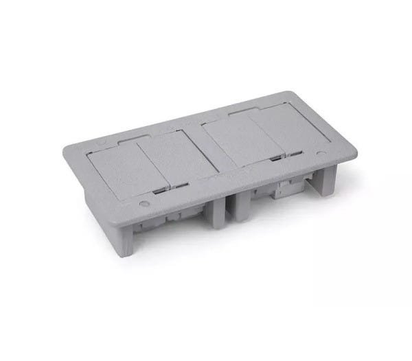 Caixa de Tomada Para Mesa Em ABS Sem Conexão QMF4-M - Branco - 4