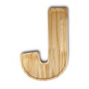 Ver imagem 1 de Petisqueira Letra J Tabua com Rebaixo Madeira Pinus Cesta Presente Decoração Mesa Posta - Woodspot