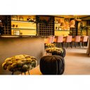 Ver imagem 5 de Puff Estofado Verde Redondo Orgânico 0,50x0,50 Mt Base Metal Tree