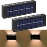 Arandela Solar Kit 2 Uni Spot Luz Led Escada Jardim Quintal Degrau Terraço Varanda Segurança Balizad - 1