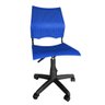 Cadeira de Escritorio Giratoria Versat para Recepção com Regulagem de Altura Plastico Azul - 2