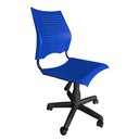 Ver imagem 4 de Cadeira de Escritorio Giratoria Versat para Recepção com Regulagem de Altura Plastico Azul