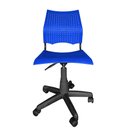Ver imagem 3 de Cadeira de Escritorio Giratoria Versat para Recepção com Regulagem de Altura Plastico Azul