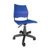 Cadeira de Escritorio Giratoria Versat para Recepção com Regulagem de Altura Plastico Azul - 1