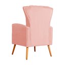 Ver imagem 4 de Poltrona Decorativa para Sala Melinda Veludo Rosa - Fm