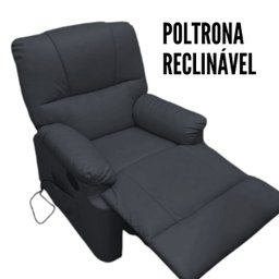 Poltrona Reclinavel com Função Massagem 8 Pontos Vibração Timer com Controle até 110kg Preta Importw - 7