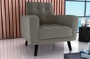 Ver imagem 1 de Poltrona Decorativa Lívia Veludo Cappuccino E434 - Matrix