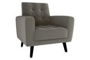 Ver imagem 2 de Poltrona Decorativa Lívia Veludo Cappuccino E434 - Matrix