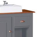 Ver imagem 2 de Gabinete para Banheiro com Cuba e Armário Espelheira Dália 3064 - Cinza/imbuia Glazer