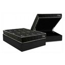 Ver imagem 1 de Cama Box Baú Casal + Colchão Ortopédico Kappesberg D28 Anatômico Onix + Base Crc Corano Black