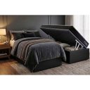 Ver imagem 2 de Cama Box Baú Casal + Colchão Ortopédico Kappesberg D28 Anatômico Onix + Base Crc Corano Black