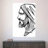 Painel Adesivo de Parede - Jesus Cristo - 1864pnm - 1