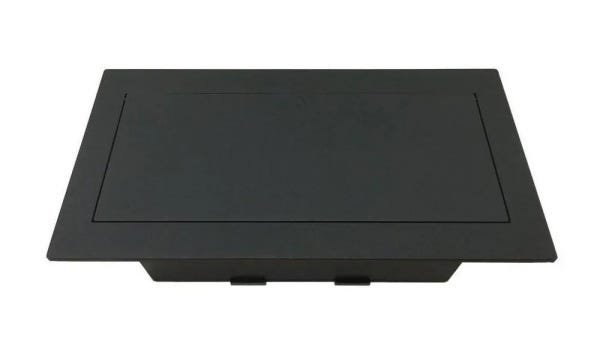 Tomada Para Embutir Em Mesa QMF6-M1 Em ABS Completa - Preto - 4