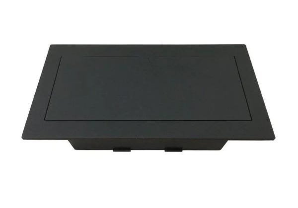 Caixa De Tomada Para Embutir Em Mesas QMF6-M42 Completa - Cinza claro - 4