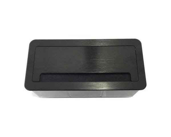 Caixa De Tomada Para Embutir Em Mesas Linha QM6-M10 - Cinza claro - 5