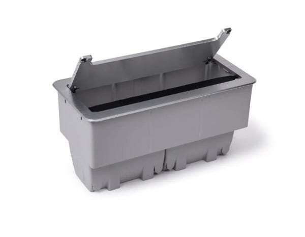 Caixa De Tomada Para Embutir Em Mesas Linha QM6-M10 - Cinza claro - 2