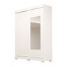 Guarda Roupa Solteiro com Espelho e 2 portas Ayla ACP MÓVEIS Branco - 100% MDF - 1