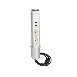 Torre de Tomada 10a com Carregador Usb 2.1a - Preto - 3