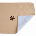 Ver imagem 2 de Kit 4 Pçs Peseira Cama Casal King Impermeável e Almofada Cheia para Pet: Avelã