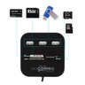 Hub 3 Portas Usb 2.0 - Leitor Cartão Micro Sd, M2, Ms Pro Duo Universal - 2