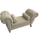 Ver imagem 1 de Recamier Grécia 160x50 Suede Bege - Dominic Decor Grecia
