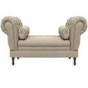 Ver imagem 2 de Recamier Grécia 160x50 Suede Bege - Dominic Decor Grecia