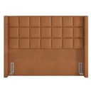Ver imagem 6 de Cabeceira Cama Box King 195cm Pisa P02 Sintético Caramelo - Mpozenato