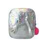 Mochila Holográfica Coração - Prata e Rosa - 3