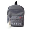Mochila de Coelho em Nylon - Cinza - 2