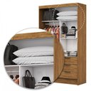 Ver imagem 6 de Guarda-roupa Sevilha 2 Portas 6 Gavetas - Carioca Móveis
