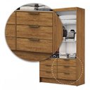 Ver imagem 5 de Guarda-roupa Sevilha 2 Portas 6 Gavetas - Carioca Móveis