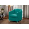 Kit 2 Poltronas Decorativa Bia Suede Tiffany - 2