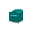 Kit 2 Poltronas Decorativa Bia Suede Tiffany - 3