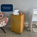 Ver imagem 3 de Gaveteiro Organizador com 4 Gavetas para Escritório com Rodinhas Movlar - Mod.0701 Cor Nature
