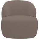 Ver imagem 3 de Poltrona Decorativa Fixa Orgânica para Sala Living Barolo L06 Veludo Marrom - Lyam Decor