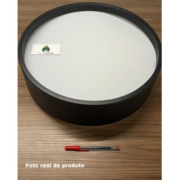 Plafon de Sobrepor Modelo Ravena Preto - Tualux - 4