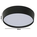 Ver imagem 2 de Plafon de Sobrepor Modelo Ravena Preto - Tualux