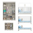 Ver imagem 5 de Quarto de Bebê Completo com Berço Americano 3 em 1 Doçura Multimóveis MP4646 - Off White