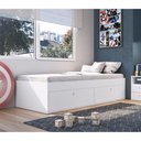 Ver imagem 2 de Cama Solteiro 4 Portas para Colchão 188x78cm Multimóveis CR40090 Branca