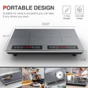 Ver imagem 5 de Gtkzw Cooktop de Indução Duplo 24" 4000w com 2 Queimadores e Tela Touch